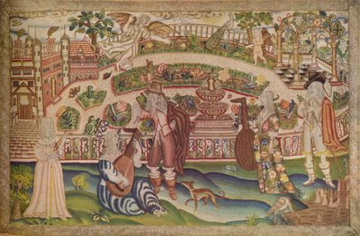 A Rare Petit Point Picture of the Period of Charles I, 17th century, 1936 by Unbekannt