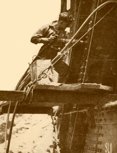 A Riveting Hammer in Operation on the Sydney Harbour Bridge by Unbekannt