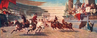 A Roman Chariot Race, The Circus Maximus by Unbekannt