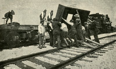 A Special Goods Train Takes It On The Rails, 1901 by Unbekannt