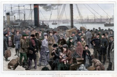A Study from Life on Princes Landing Stage, Liverpool by Unbekannt