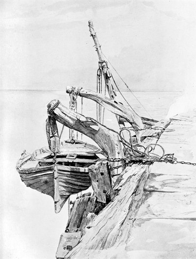 A Study in Pencil and Water Colour by Unbekannt