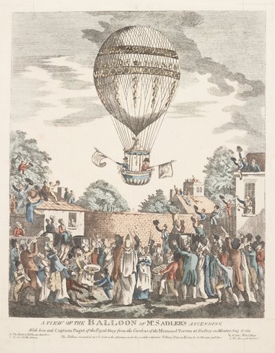 A View of the Balloon of Mr Sadler