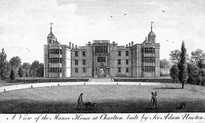 A View of the Manor House at Charlton, built by Sir Adam Newton by Unbekannt