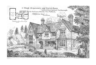 A Village Dispensary and Parish Room built at East Kennett, Marlborough, 1884 by Unbekannt