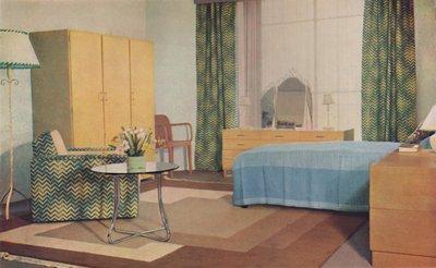 A bedroom designed by Miss P. E. Humphries by Unbekannt