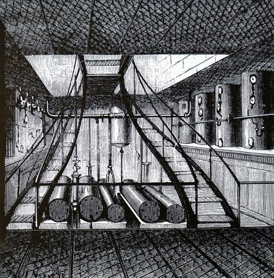 A Cold Storage Room on a Refrigerated Ship by Unbekannt