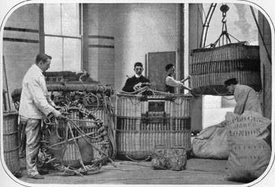 A Corner of a Hot Air Balloon Factory, London, c. 1903 by Unbekannt