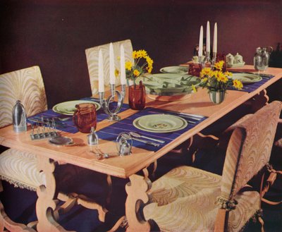 A dining table by Unbekannt