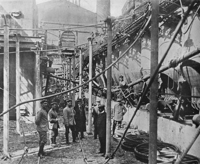 A factory wrecked by the Russians to prevent its being any use to the Germans by Unbekannt