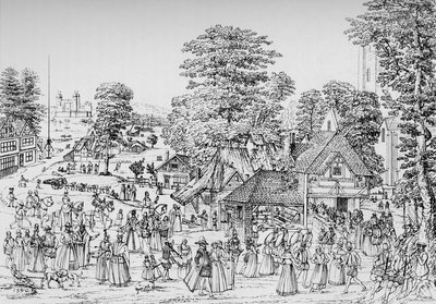 A fete at Horselydown, Southwark by Unbekannt