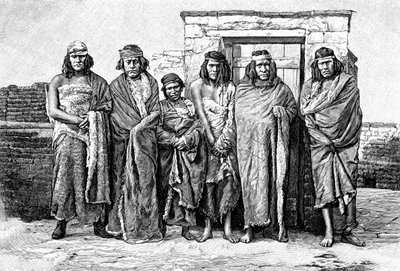 A Group of Patagonians, Argentina, 1895 by Unbekannt