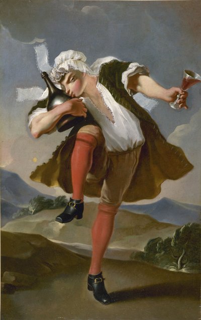 A la Bonne Bouteille. Signboard of a Wine Merchant, Between 1780 and 1800 by Unbekannt