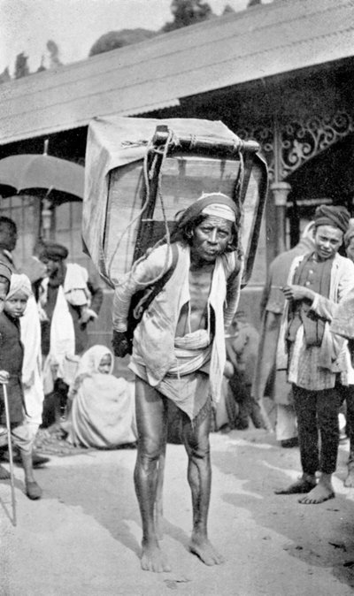 A Labourer Carrying Tea, Darjeeling, West Bengal, India by Unbekannt