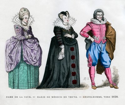 A Lady of the Court, Marie de Medici as a Widow, and a Gentleman, c1620 1882-1884 by Unbekannt