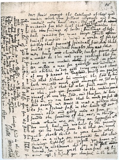 A Letter to Mr. Storie by Oliver Cromwell, St Ives, 11 January, 1635-1636 by Unbekannt