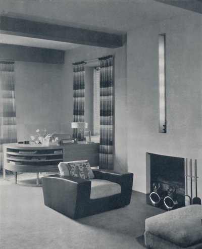 A Living-Room in a New York Apartment, Designed by Frankl Galleries, Inc. by Unbekannt
