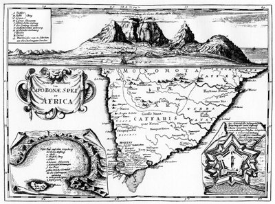 A map of the Cape of Good Hope, South Africa by Unbekannt