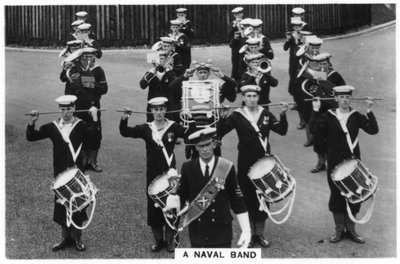 A Naval Band of HMS Vernon Shore Establishment at Portsmouth by Unbekannt