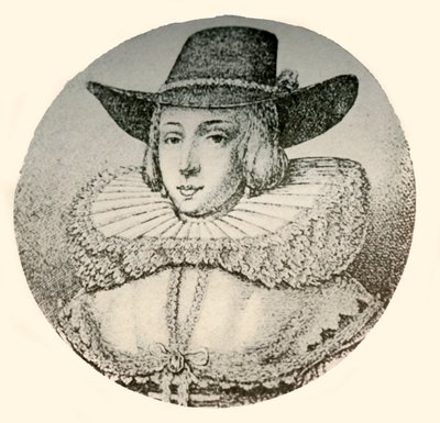 A portrait of a Dutch lady, in wide-brimmed hat and ruff by Unbekannt