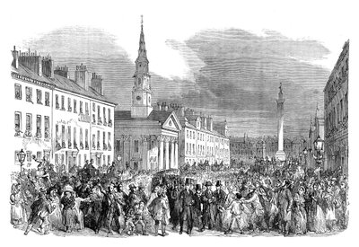 A Procession of Seceding Ministers from St. Andrews Church, Edinburgh, c1895 by Unbekannt