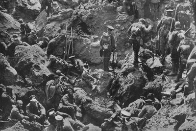 A remarkable war photograph, mined and captured by the British by Unbekannt