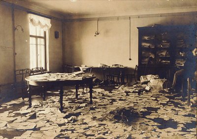 A Room After a Search, Russia, Early 20th Century by Unbekannt