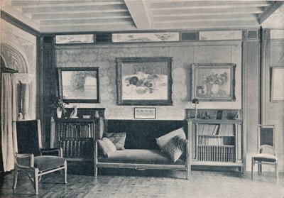 A room in the Paris residence of monsieur G. Roucher, with furniture by Maurice Dufrene by Unbekannt