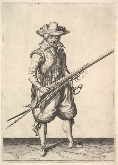 A Soldier Shaking the Powder from the Top of the Pan by Unbekannt