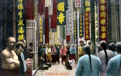 A street in Canton, China, c1900s by Unbekannt