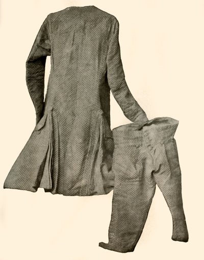 A suit of velvet, worn by Robert Livingston of Clermont Manor, New York, c1740, 1937 by Unbekannt