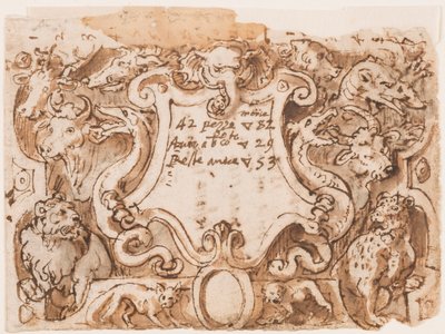 A title page for series Venationes Ferarum Arium Piscium by Unbekannt