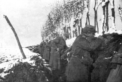 A Trench Full of Reserve Infantry, Pas-de-Calais, France, Winter by Unbekannt