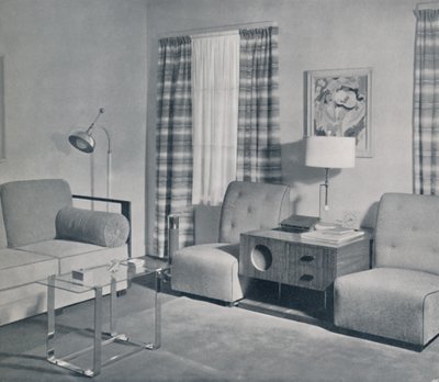 A view in a two-room apartment in the Keeler Building, Grand Rapids, Michigan by Unbekannt