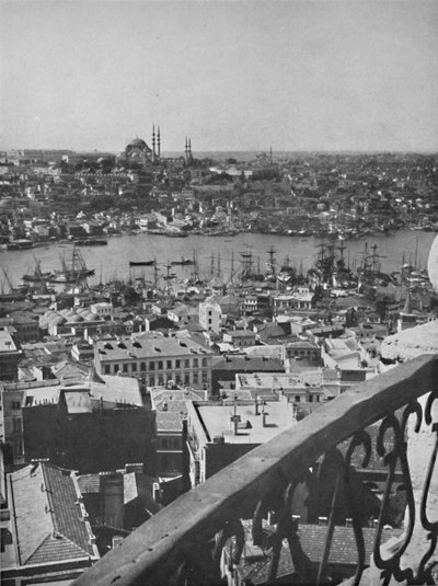 A view over Constantinople showing the Mosque of Santa Sophia, 1913 by Unbekannt