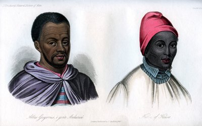 Abbas Gregorius and a Native of Hausa by Unbekannt