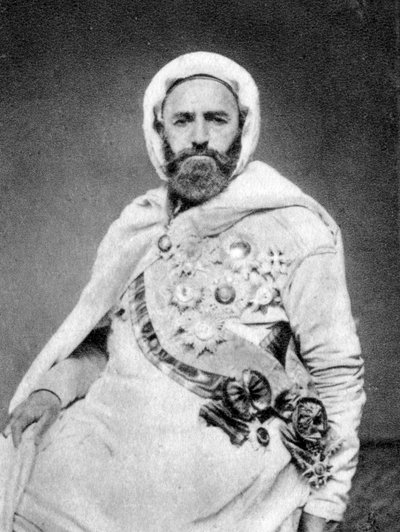 Abd al-Qadir, Algerian Sufi and political and military leader, 1875 by Unbekannt