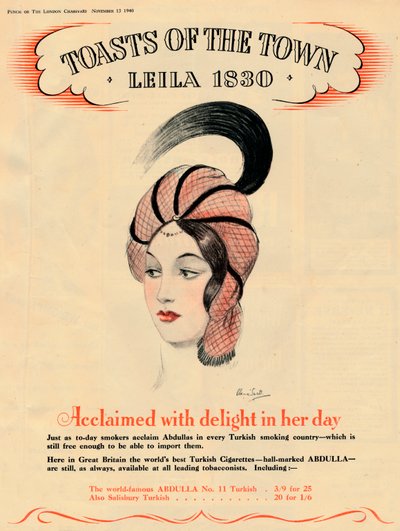 Acclaimed with Delight in Her Day, Toasts of the Town - Leila, 1830 by Unbekannt