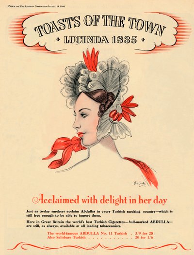 Acclaimed with delight in her day, Toasts of the Town - Lucinda by Unbekannt