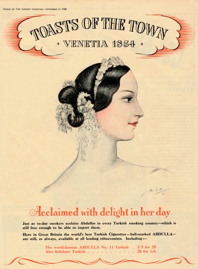 Acclaimed with delight in her day, Toasts of the Town - Venetia by Unbekannt