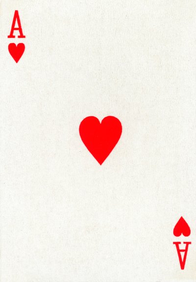 Ace of Hearts from a Deck of Goodall & Son Ltd. Playing Cards by Unbekannt