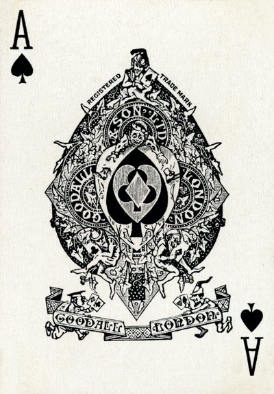 Ace of Spades from a Deck of Goodall & Son Ltd. Playing Cards by Unbekannt