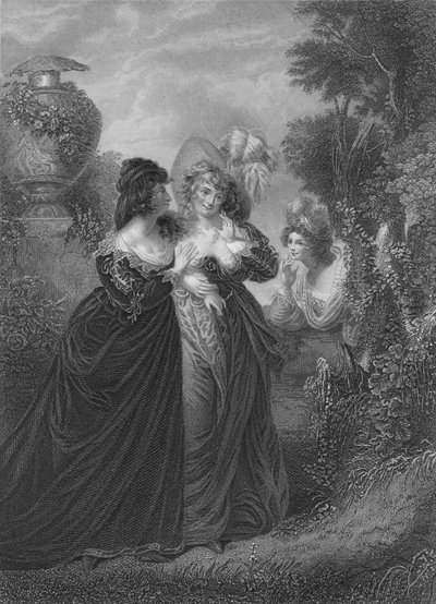 Act III Scene i from Much Ado About Nothing, c19th century by Unbekannt