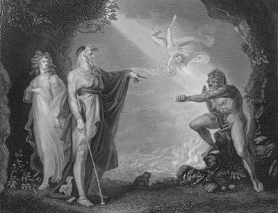 Act I Scene ii from The Tempest, c19th century by Unbekannt