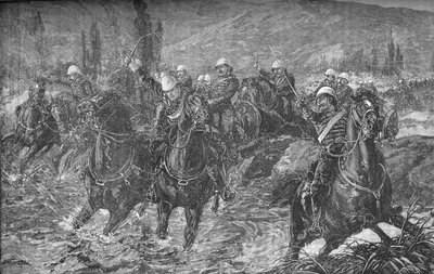 Action in the Chardeh Valley, Dec. 11, 1879, Trying to Save the Guns, c1880 by Unbekannt