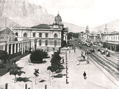 Adderley Street, with the Commercial Exchange and Standard Bank, Cape Town, South Africa, 1895 by Unbekannt