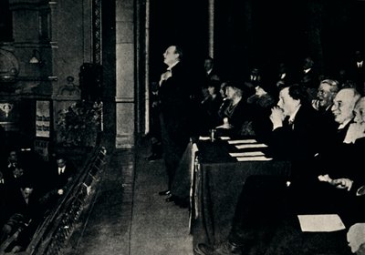 Addressing a Public Meeting at Finsbury Park by Unbekannt