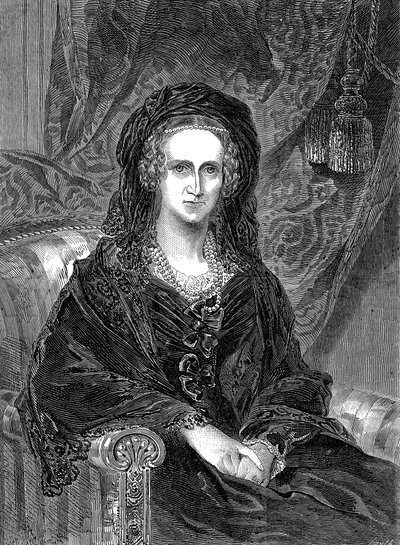 Adelaide of Saxe-Coburg Meiningen 1792-1849, German-born Queen-consort of William IV, 1849 by Unbekannt