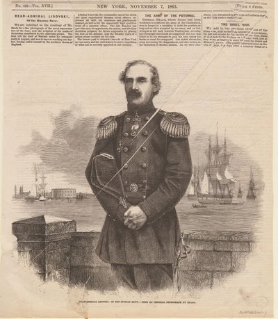 Admiral Stepan Stepanovich Lesovsky 1816-1866 in New York, 1863 by Unbekannt