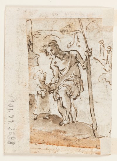 Adoration of the Magi, St. Christopher and Christ Child by Unbekannt